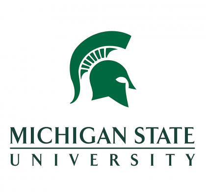 Logo for Michigan State University - spartan helmet profile