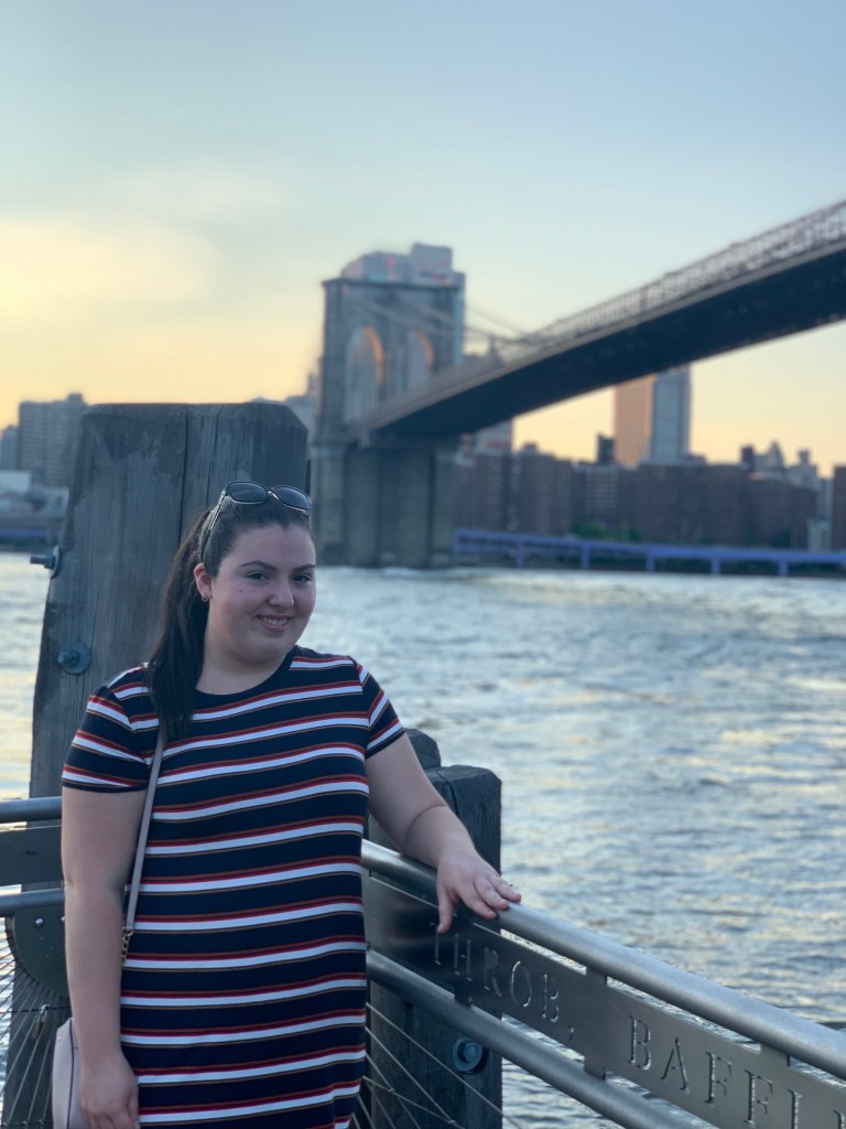 Young white woman smiling