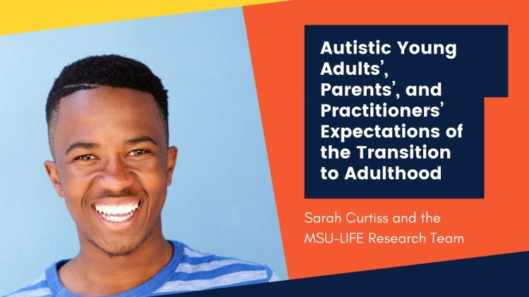 A young man smiling and wearing a striped blue t-shirt.