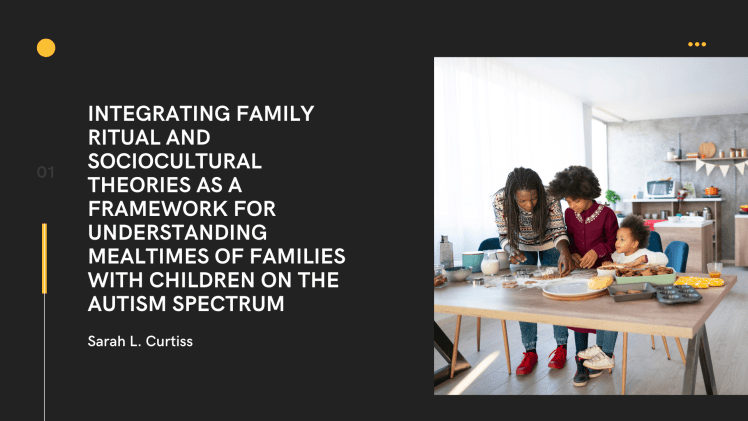 A mother with her 2 young children preparing a meal in the kitchen.