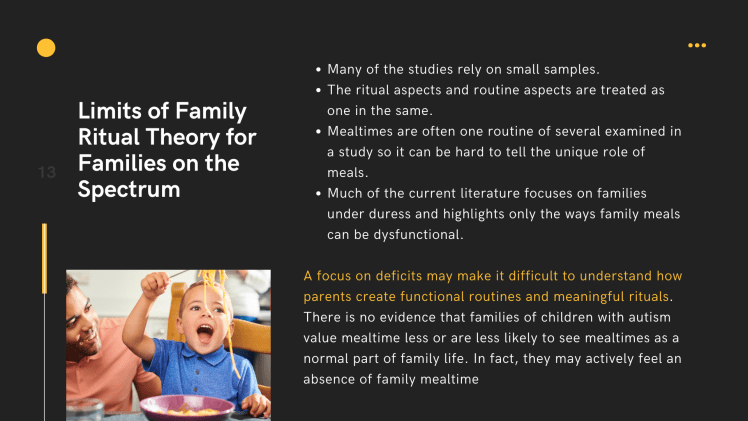 a male adult wearing a light orange shirt smiling and looking at a young boy eating spaghetti.